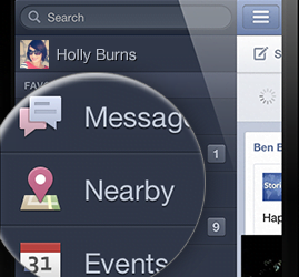 Facebook per android si aggiorna con la funzione "nearby" 6