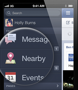 Facebook per android si aggiorna con la funzione "nearby" 1