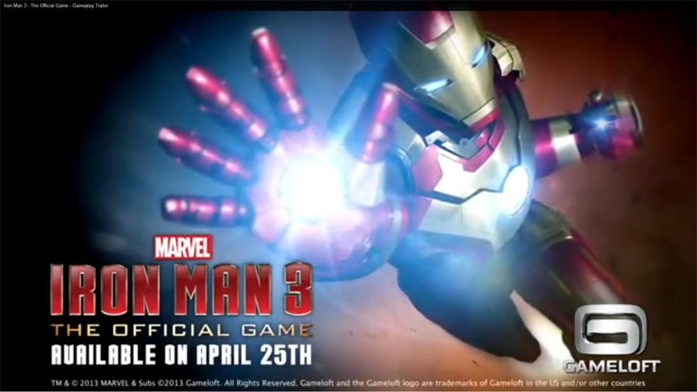 Gameloft annuncia l'arrivo ufficiale del gioco Iron Man 3 per iOS e Android 1