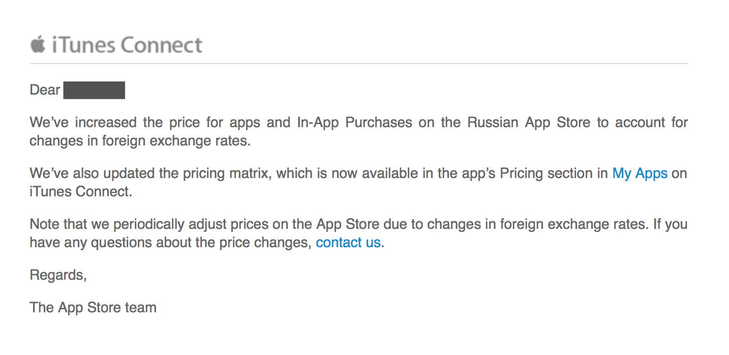 APPLE: Aumento prezzi App 1