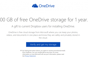 Microsoft tenta gli utenti Dropbox con 100 GB di spazio. 3