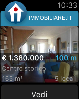 Già disponibile l’app di Immobiliare.it per Apple Watch. È la prima in Italia dedicata alla ricerca degli immobili 1