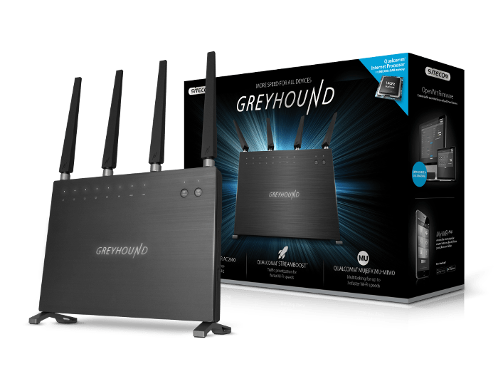 Sitecom presenta il nuovo Greyhound Router Wi-Fi AC2600, che offre più velocità a tutti i dispositivi 1