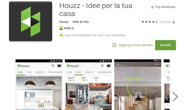 L’app per Android di Houzz presenta Sketch, il nuovo modo per trasformare le proprie idee in realtà 1
