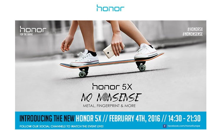 Honor 5X, presentazione il 4 di Febbraio. 1