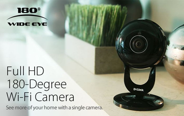 D-LINK presenta Wide Eye, la prima Videocamera Wireless AC al mondo con angolo di visuale di ben 180° 1