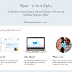 Primo aggiornamento Skype per Linux Alpha v1.2 2