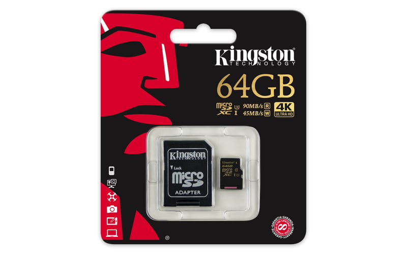 Kingston Digital presenta la nuova microSD Flash Card Gold U3 1