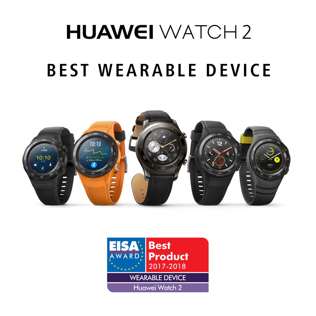 Huawei vince nuovi premi EISA per HUAWEI P10 e HUAWEI WATCH 2 1