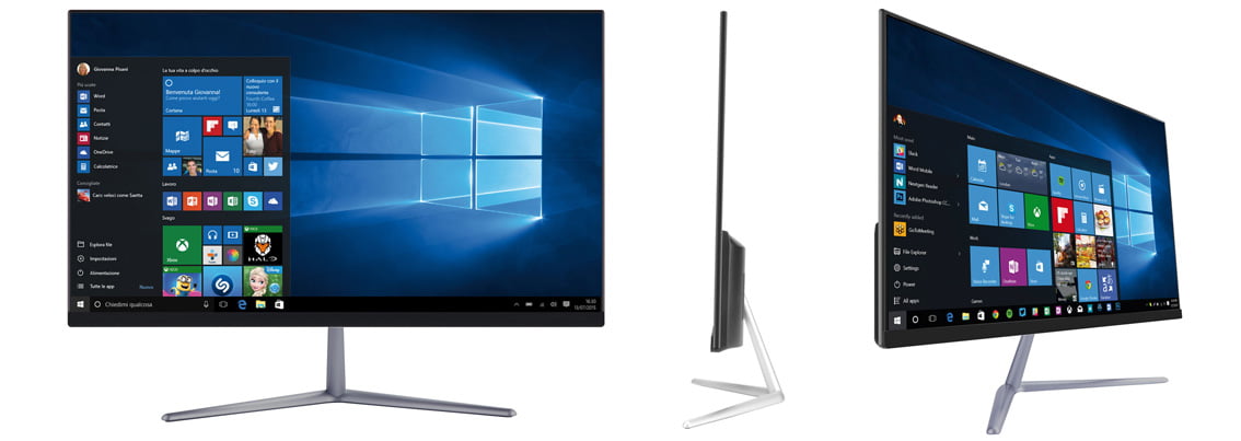 Arrivano due nuovi ed eleganti PC desktop All in One ﬁrmati Mediacom 1