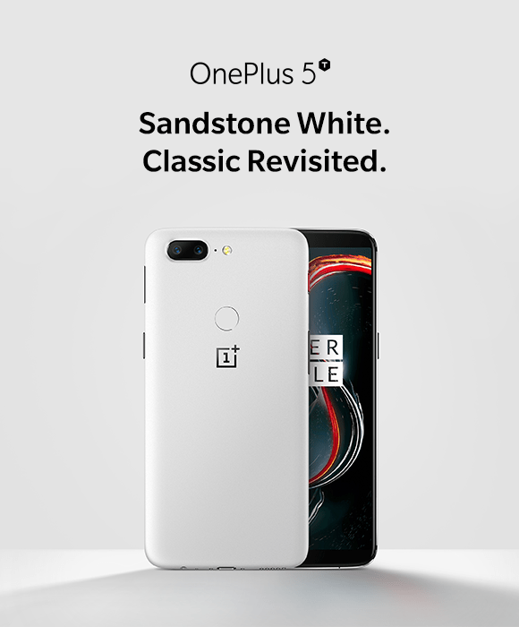 Sandstone è tornato! OnePlus 5T Sandstone White può essere tuo 1