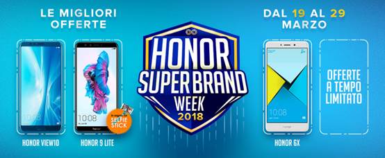 Honor celebra la SuperBrand Week con offerte da urlo! 1