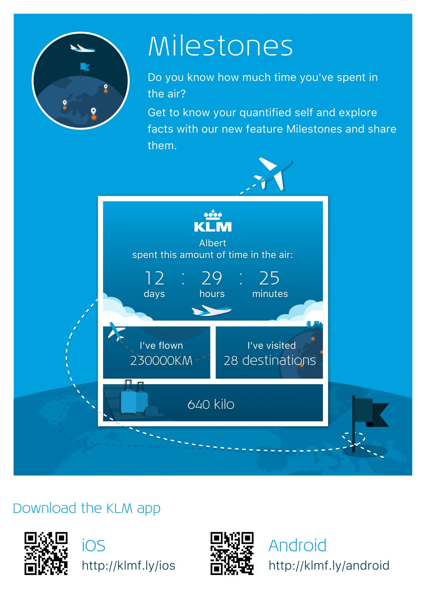 KLM pioniera dell`innovazione: la Mobile App si arricchisce della funzione ‘Milestones’ 1