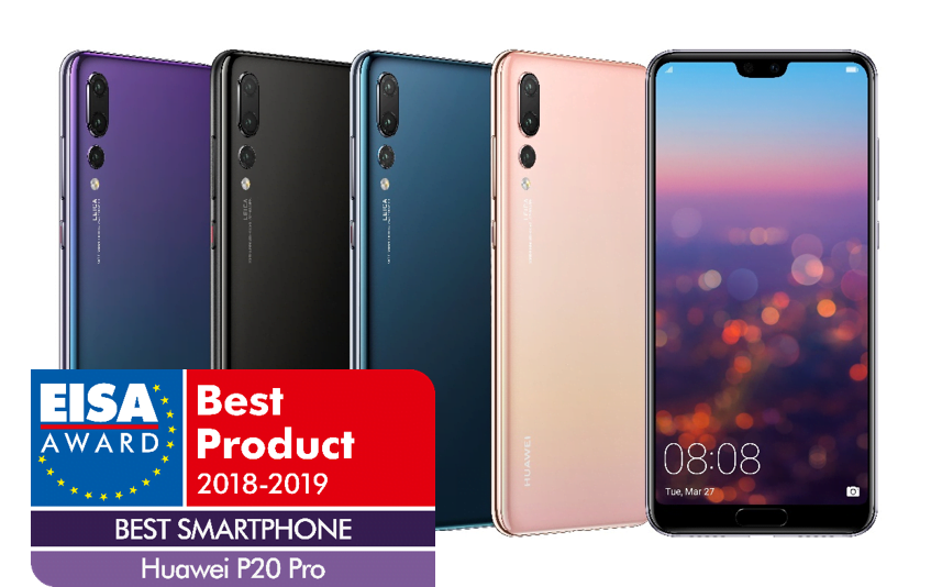 Huawei vince il premio EISA “Best Smartphone of the Year” con HUAWEI P20 Pro 1
