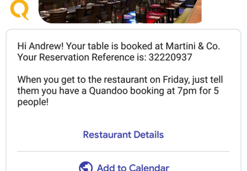 Quandoo: la piattaforma globale di prenotazione ristoranti, presenta Quandoo BOT con intelligenza artificiale 3