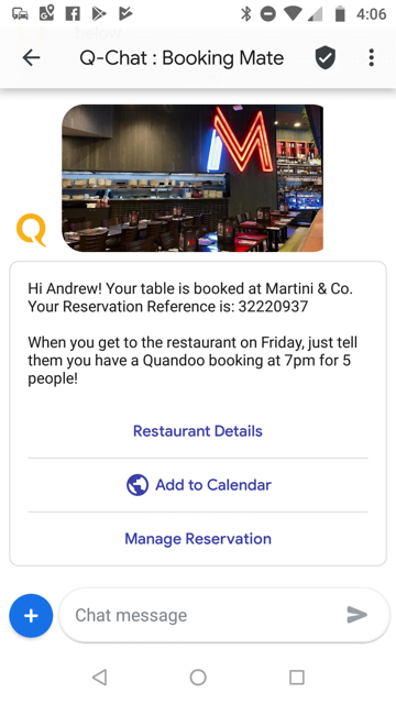 Quandoo: la piattaforma globale di prenotazione ristoranti, presenta Quandoo BOT con intelligenza artificiale 1
