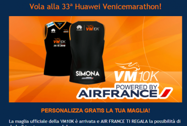Air France vettore ufficiale della Huawei Venice Marathon 3