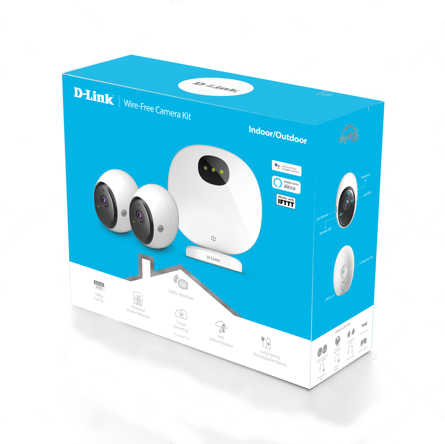D-Link presenta il suo primo kit di videocamere senza fili alimentate a batteria, per una sorveglianza semplice e flessibile 1