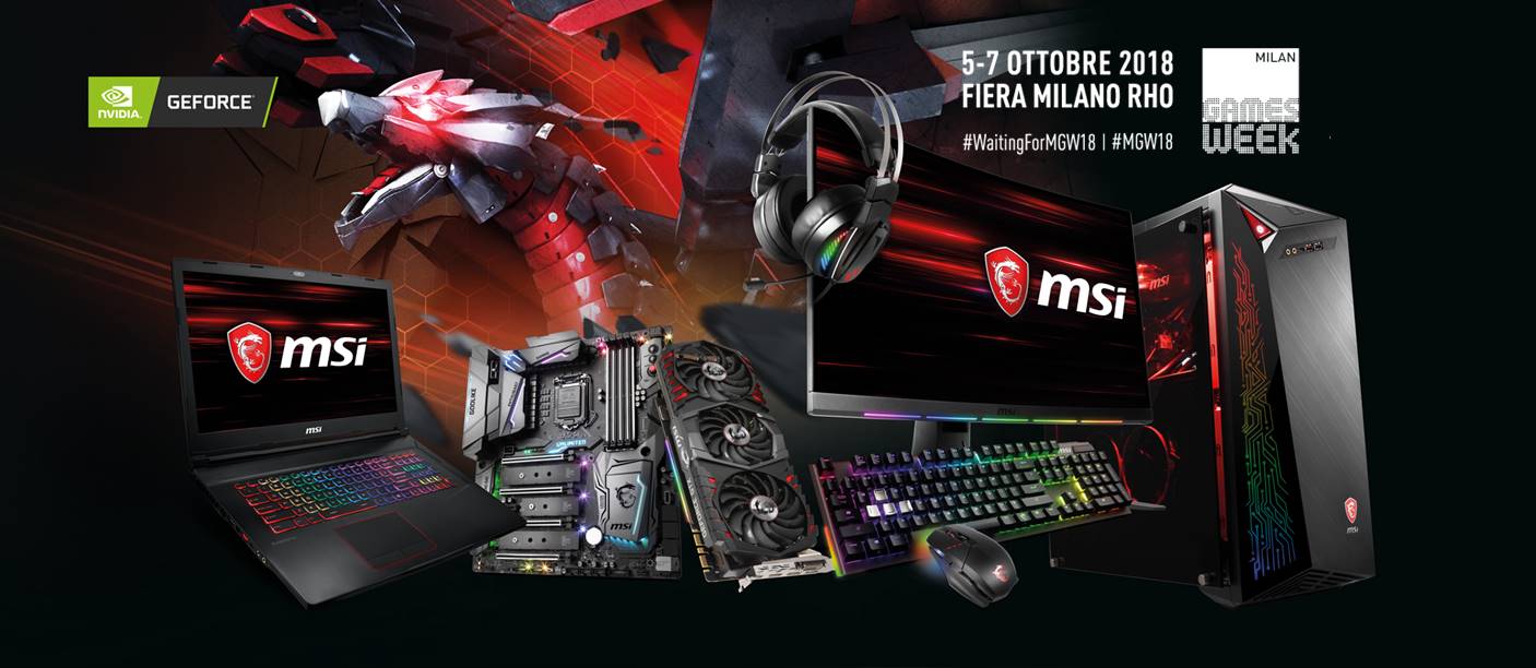 MSI partecipa a Milan Games Week 2018 1