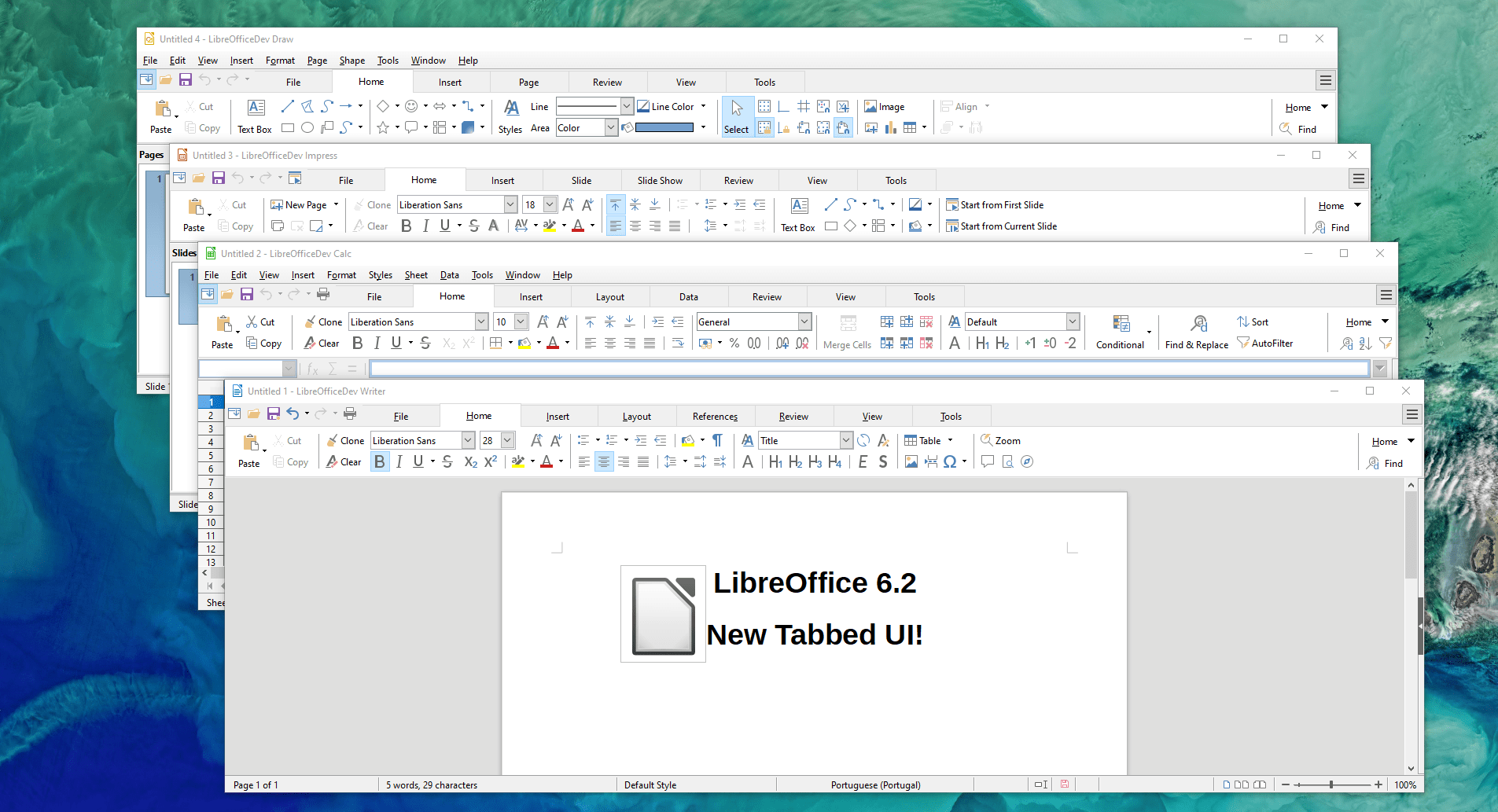 The Document Foundation annuncia LibreOffice 6.2 con NotebookBar 2