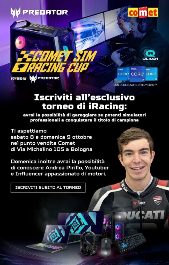 COMET SIM RACING CUP | In scena nel punto vendita di Bologna Michelino in collaborazione con Predator Gaming e Qlash 2