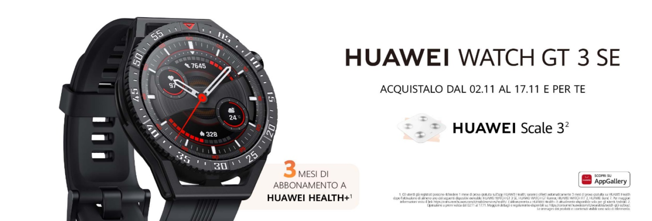Huawei presenta HUAWEI WATCH GT 3 SE, il nuovo smartwatch entry-level della serie WATCH GT 3 1