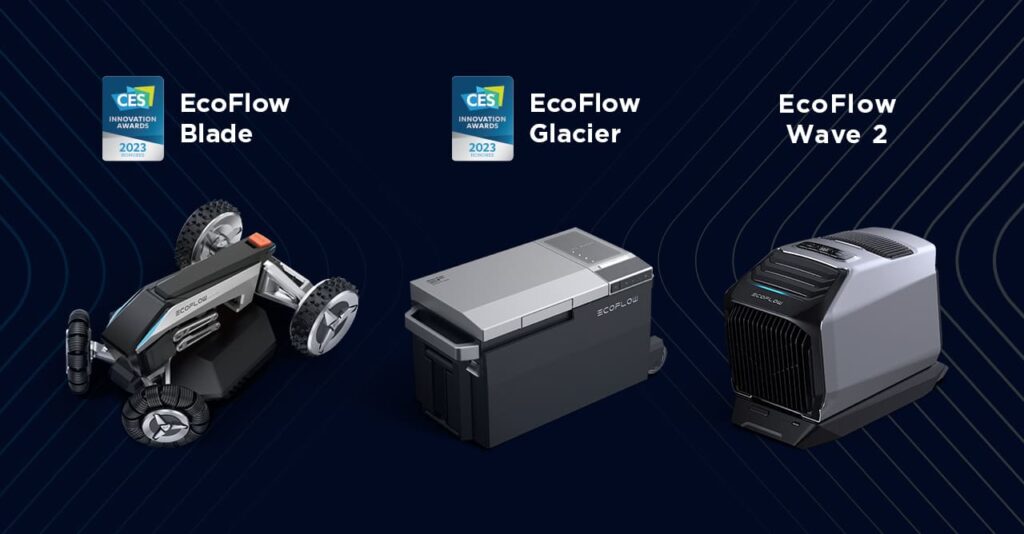 EcoFlow presenta al CES 2023 un tosaerba, un frigorifero portatile, un condizionatore portatile e una soluzione per l'alimentazione domestica 2