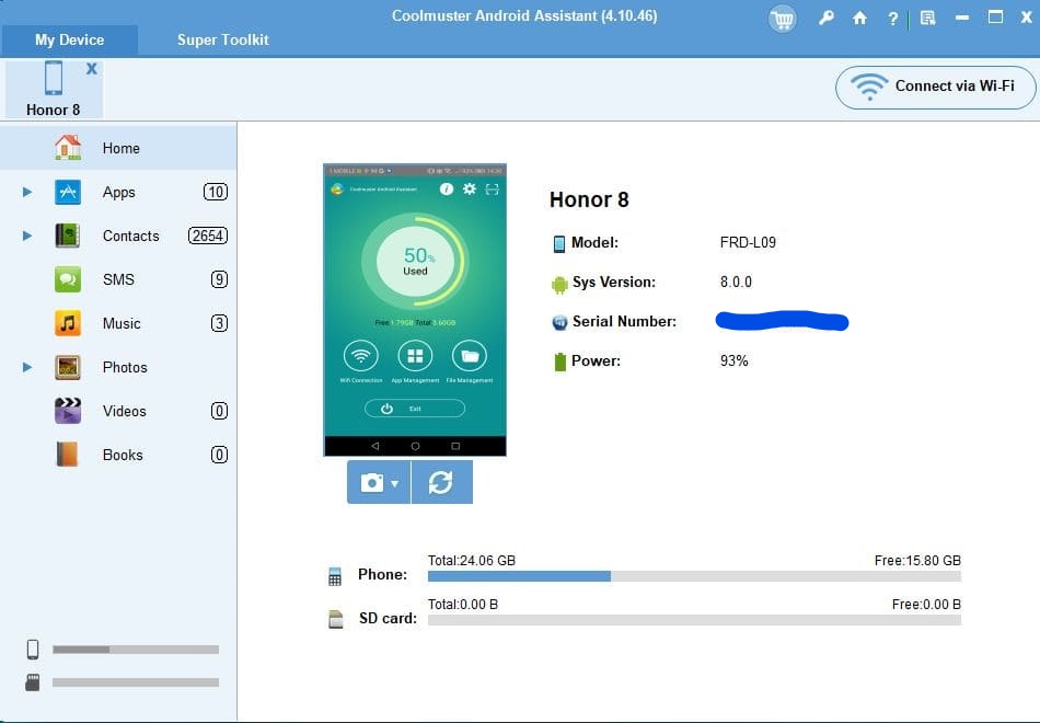 Backup e recupero dati da smartphone Android: Coolmuster Android Assistant 3