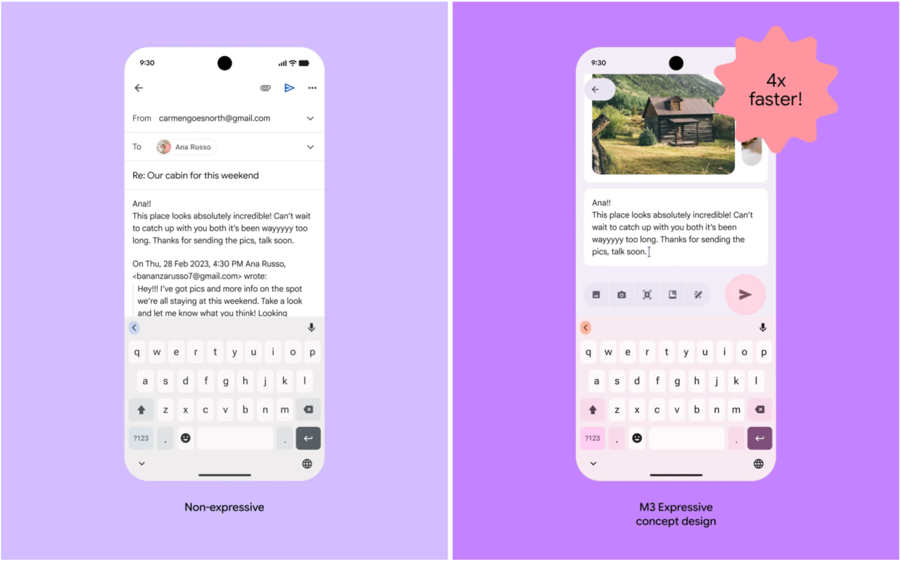 Material 3 Expressive comparazione